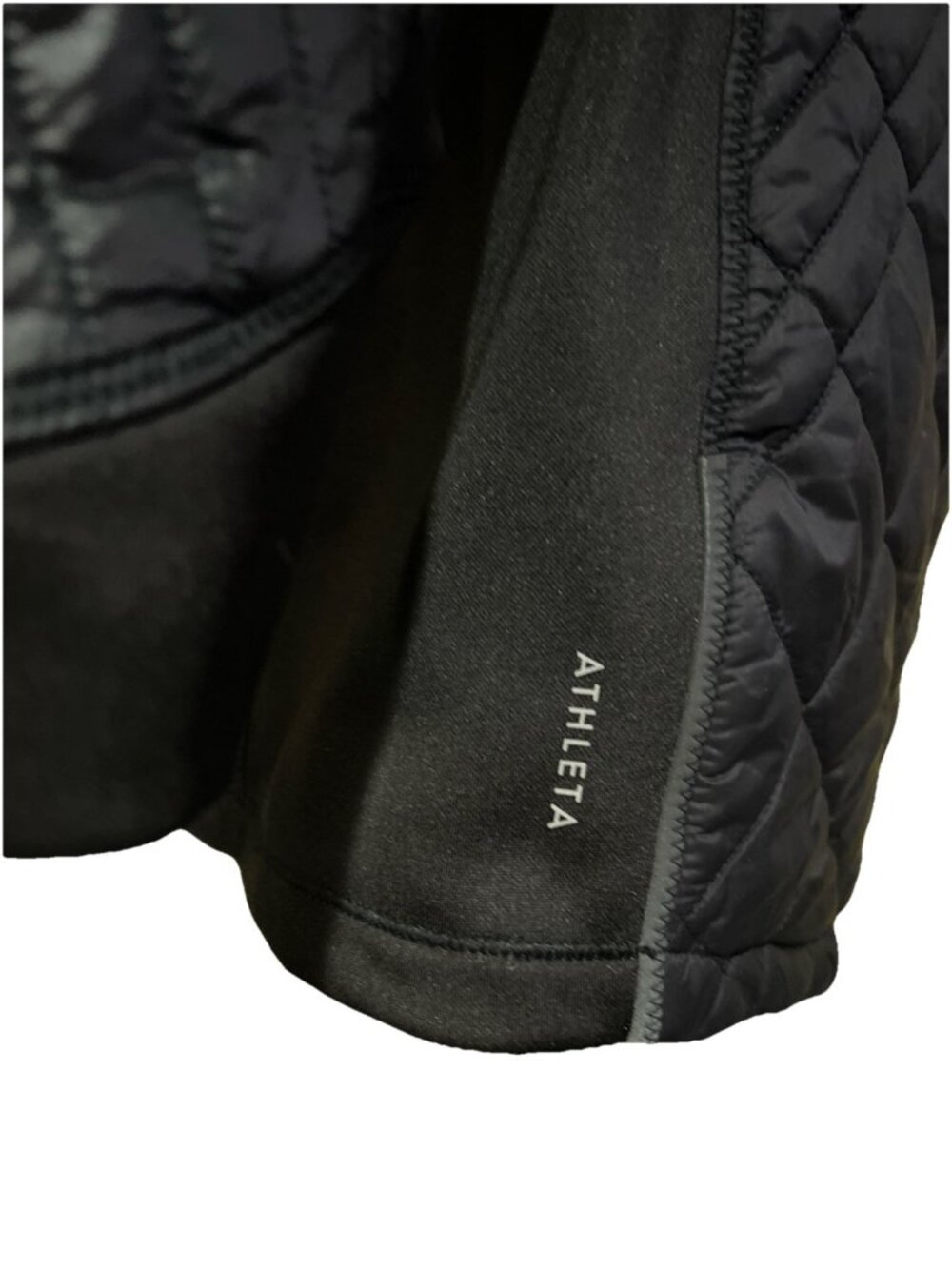 Athleta Bayview Hooded Coat Jacket Black Quilted Lightweight Women's Size S - Picture 6 of 14